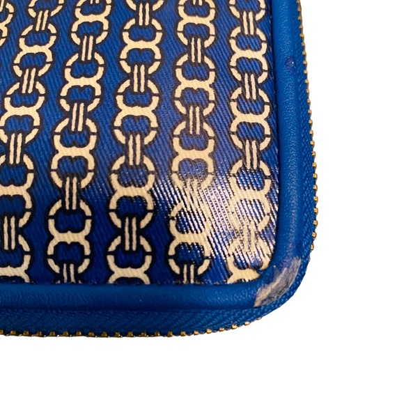Tory Burch Gemini Link Royal Blue Continental Wallet - Picture 5 of 9